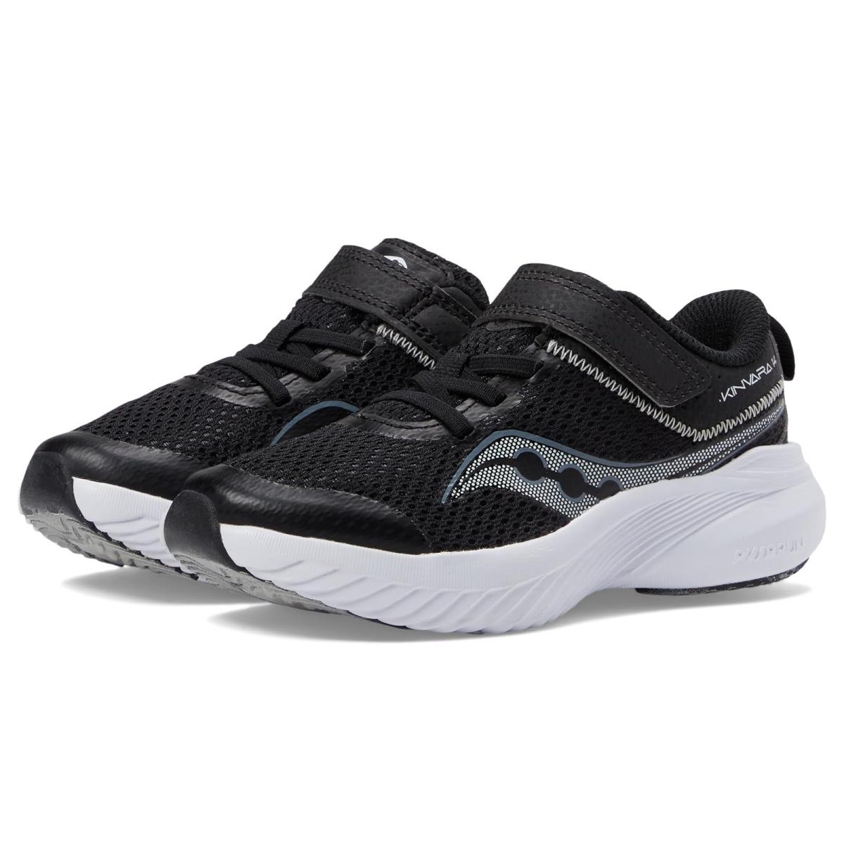 Children Unisex Shoes Saucony Kids Kinvara 14 A/c Little Kid/big Kid Black/Grey