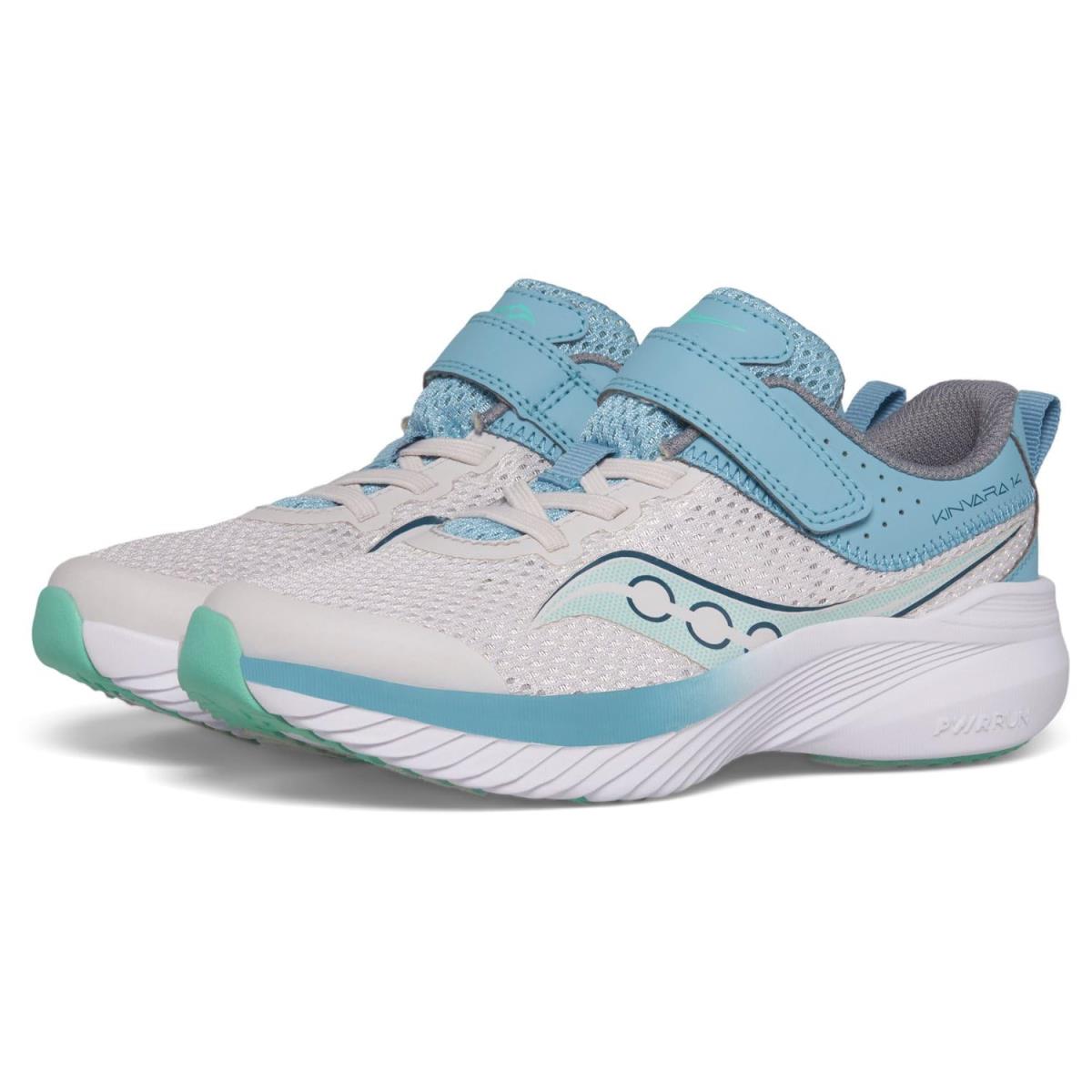 Children Unisex Shoes Saucony Kids Kinvara 14 A/c Little Kid/big Kid Grey/Blue