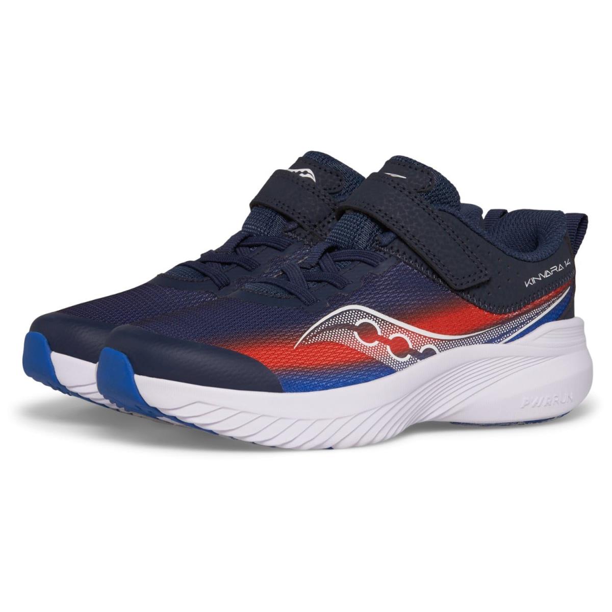 Children Unisex Shoes Saucony Kids Kinvara 14 A/c Little Kid/big Kid Navy/Red