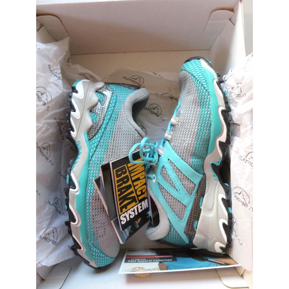 La Sportiva Wild Cat 3.0 Shoes 8 Womens Turquoise/grey Trail Runner Hike