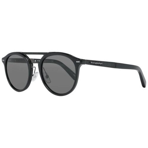 Ermenegildo Zegna EZ0022 Sunglasses - Shiny Black/smoke Frame 50 mm Lens Diamet