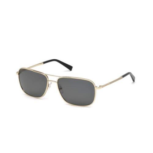 Ermenegildo Zegna EZ0079 - 28A Sunglasses Shiny Rose Gold Frame w/ Smoke/grey Le
