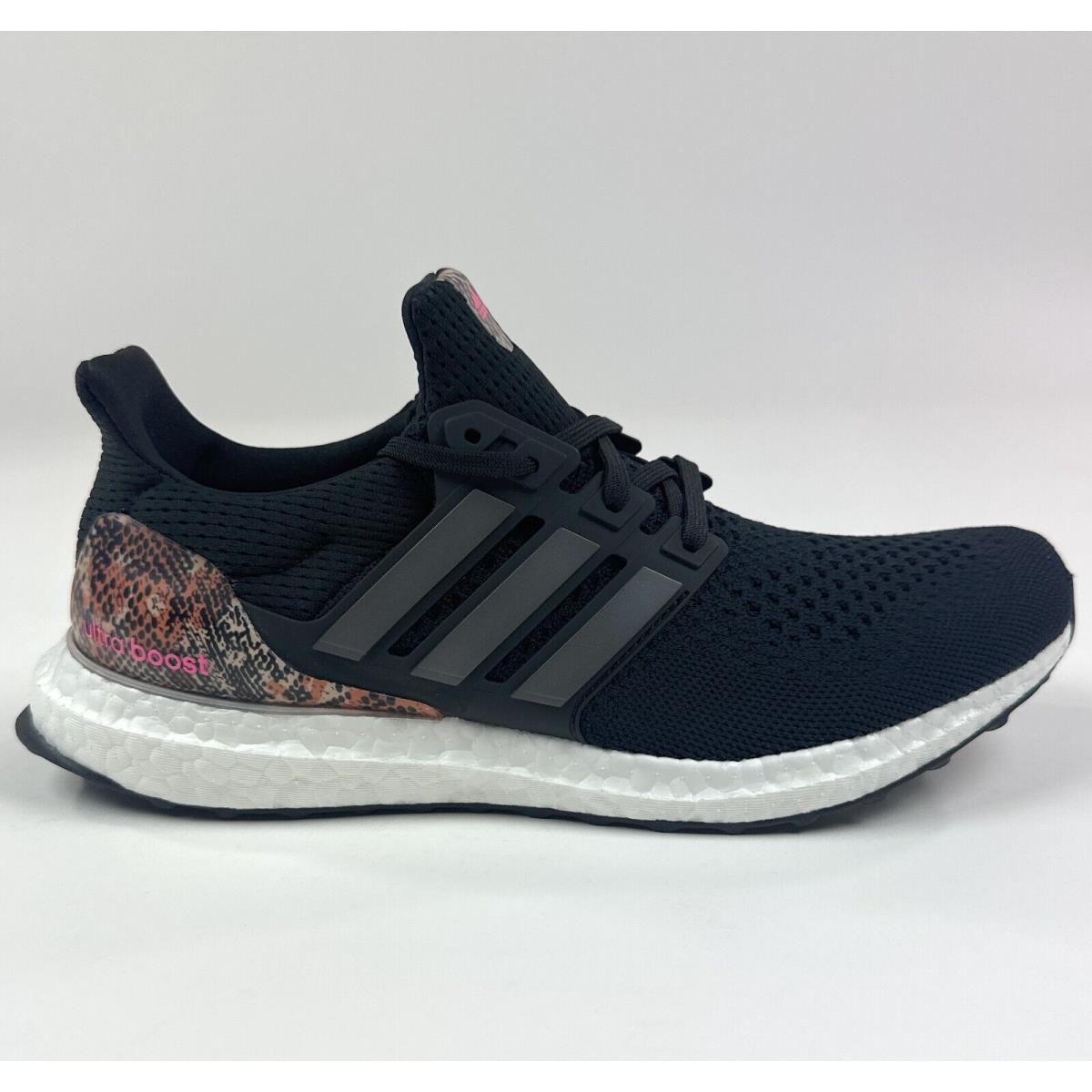 Adidas Ultraboost 1.0 Womens 7.5 Black Snakeskin Print Running Shoes ID4373 - Black