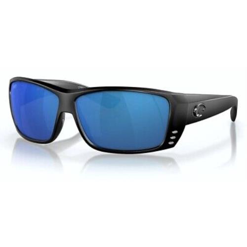 Costa Del Mar Cat Cay Polarized Sunglasses Blackout / 580P Blue Mirror Lens