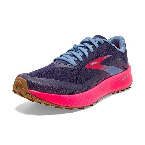 Brooks Catamount Women`s Trail Running Shoe Deep Cobalt/Diva Pink/Oyster Mushroom