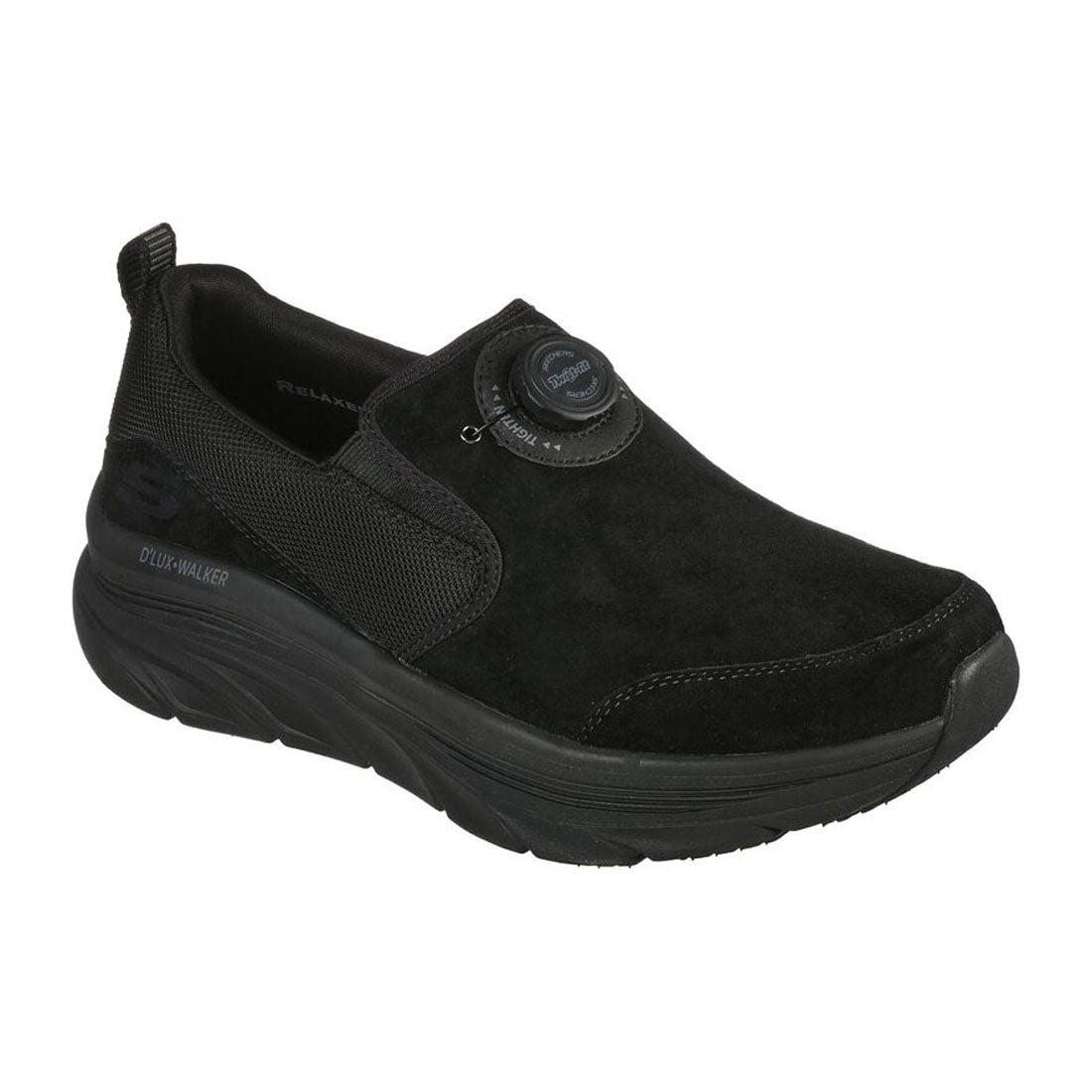 Skechers D`lux Walker Regate Men`s Slip On Shoes - Black