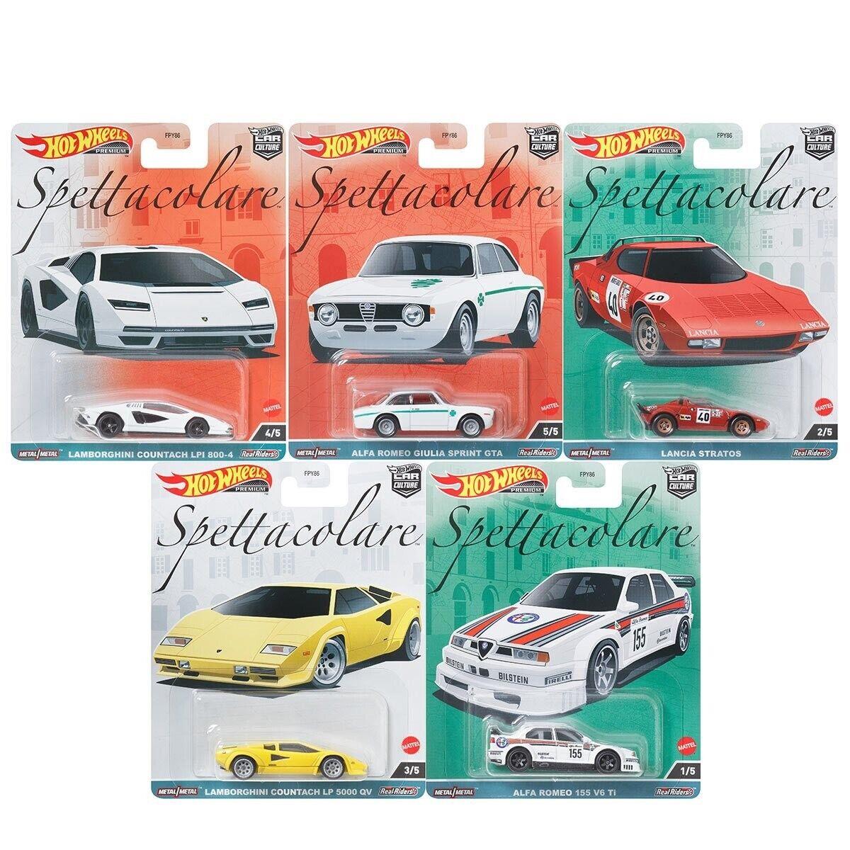 Hot Wheels Car Culture Spettacolare Che Figata 5 Cars Set 1:64 Diecast Car Model