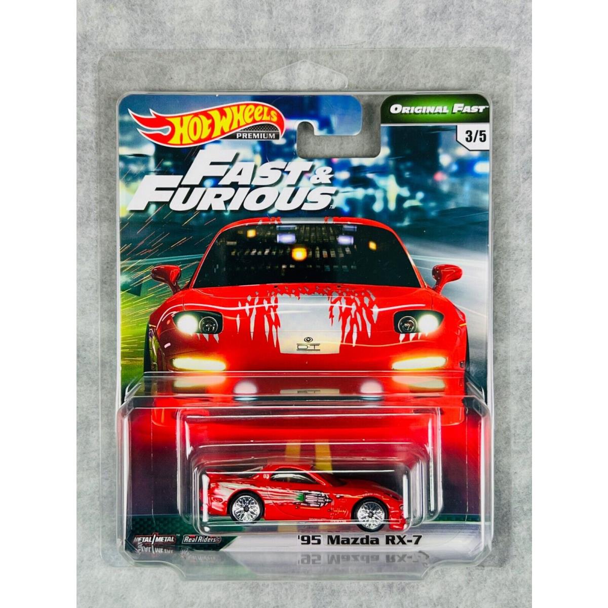 Hot Wheels Premium Fast Furious Fast 3/5 `95 Mazda RX-7