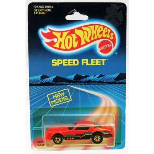 Vintage Hot Wheels Chevrolet Camaro Z-28 Speed Fleet 9532 Nrfp 1988 Red 1:64