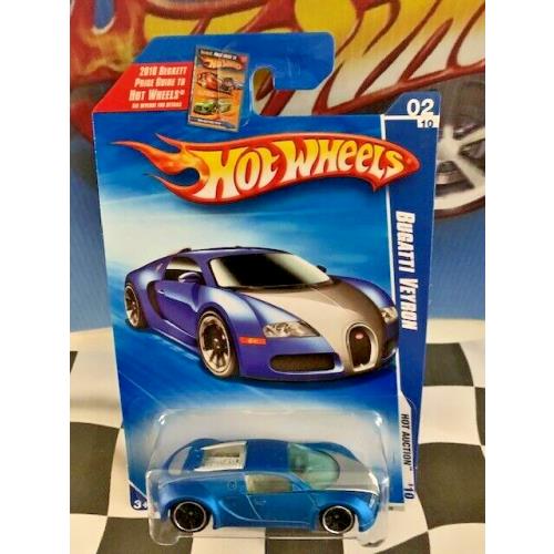 Hot Wheels 2010 HW Hot Auction 2/10 160 2005 Bugatti Veyron Blue PR5