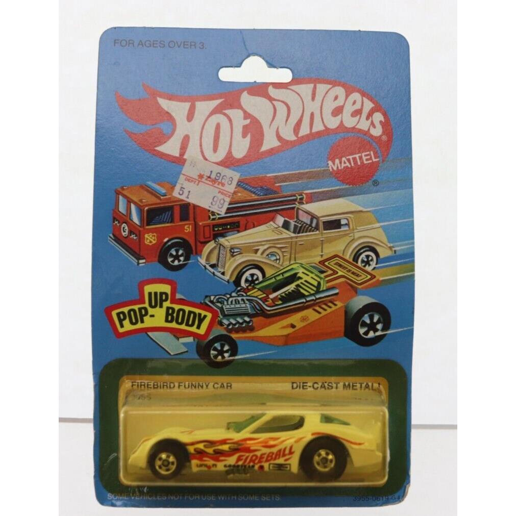 Hot Wheels Firebird Funny Car Fireball 3955 Nip 1982