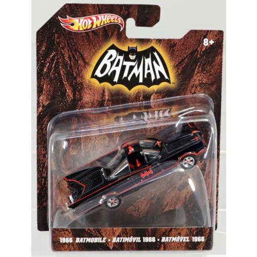 Hot Wheels Batman 1966 Batmobile X4033 Never Removed From Pack 2011 Black 1:50