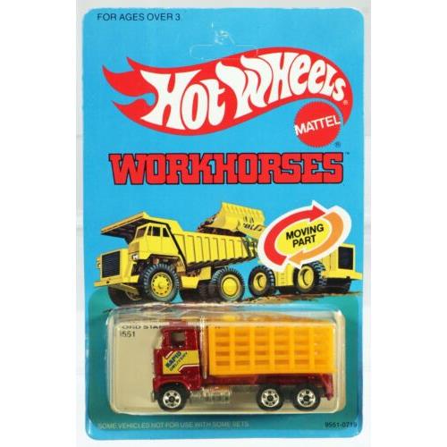 Hot Wheels Ford Stake Bed Truck Workhorses 9551 Nrfp 1979 Red Error 1:64