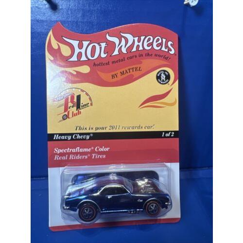 Hot Wheels Rlc Heavy Chevy 00339/5225 Blue Redline 2011 Rewards Car Very Low