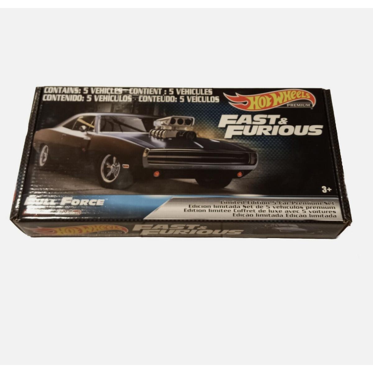 2020 Hot Wheels Premium Fast Furious Box Set Full Force 5 Pack