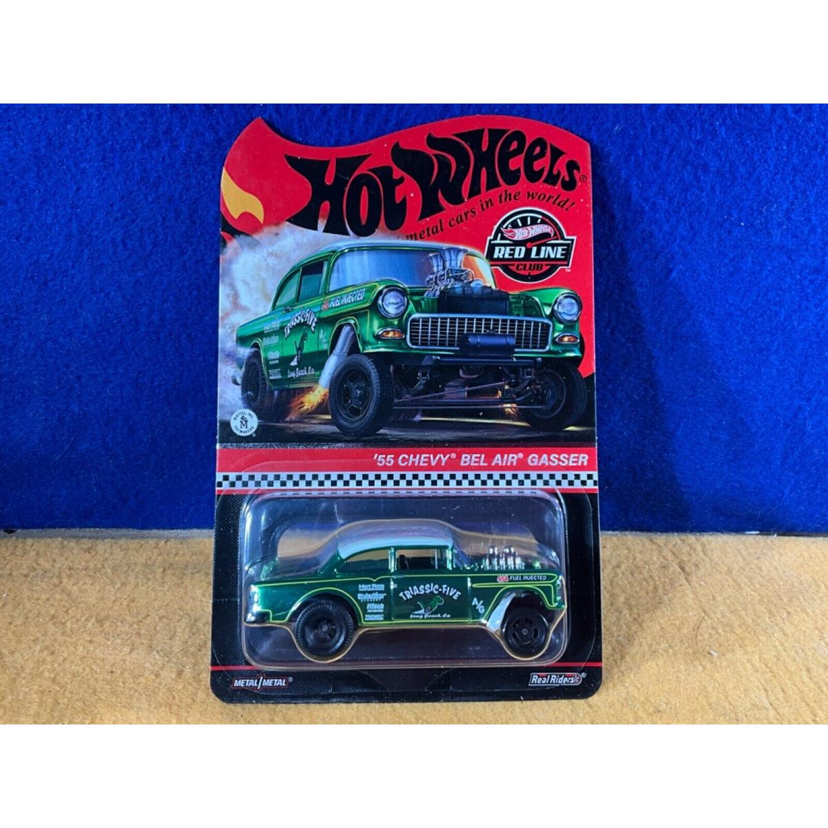 Z10-20 Hot Wheels Red Line Club - 55 Chevy Bel Air Gasser - Green - 2021