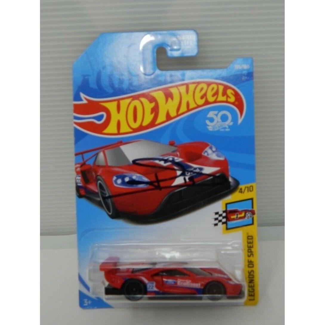 Hot Wheels Legends of Speed 2016 Ford GT Race Red Signed Sebastian Bourdais