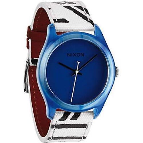 Nixon Women`s A402-300 `mod` White Leather Watch