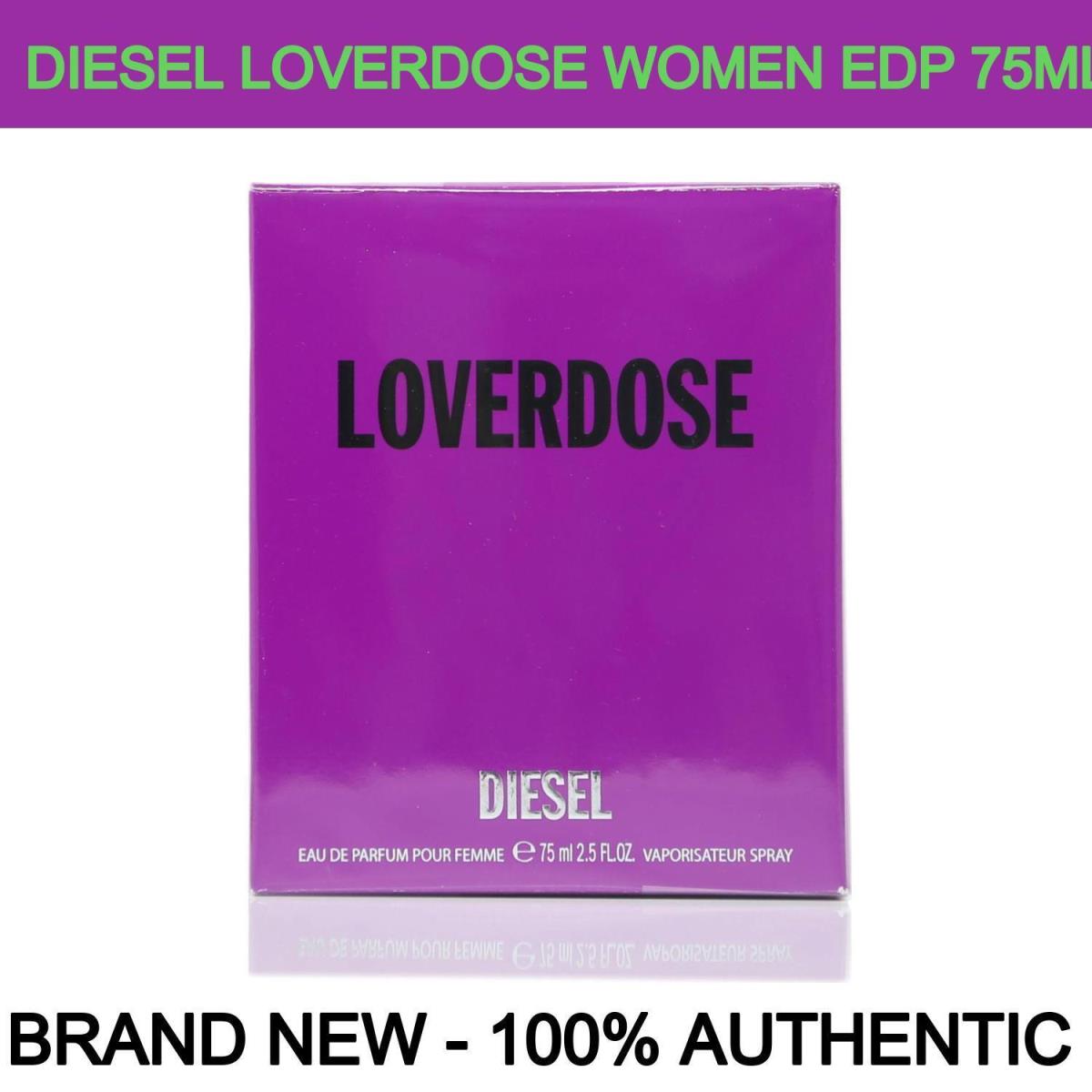 Diesel Loverdose Women`s Perfume Spray 2.5oz/75ml Eau de Parfum Boxed