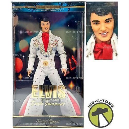 Elvis Feat. The White Eagle Jumpsuit Timeless Treasures Doll 2000 Mattel Nrfb