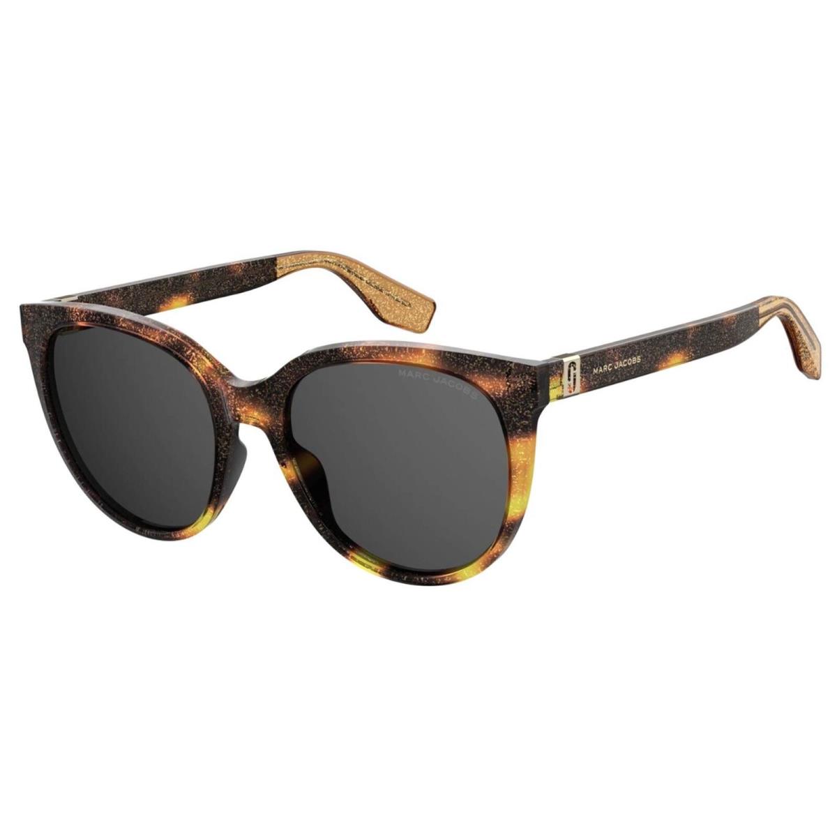 Marc Jacobs Women`s Marc 445/S Oval Sunglasses Havana Brown Gold/gray 55mm 18