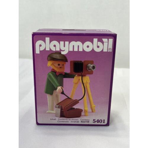 Vtg Playmobil 5401 Victorian Mansion Photographer Camera 1989 Germany Nos