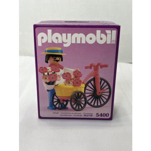 Vtg Playmobil 5400 Victorian House Mansion Flower Cart Vendor Nos