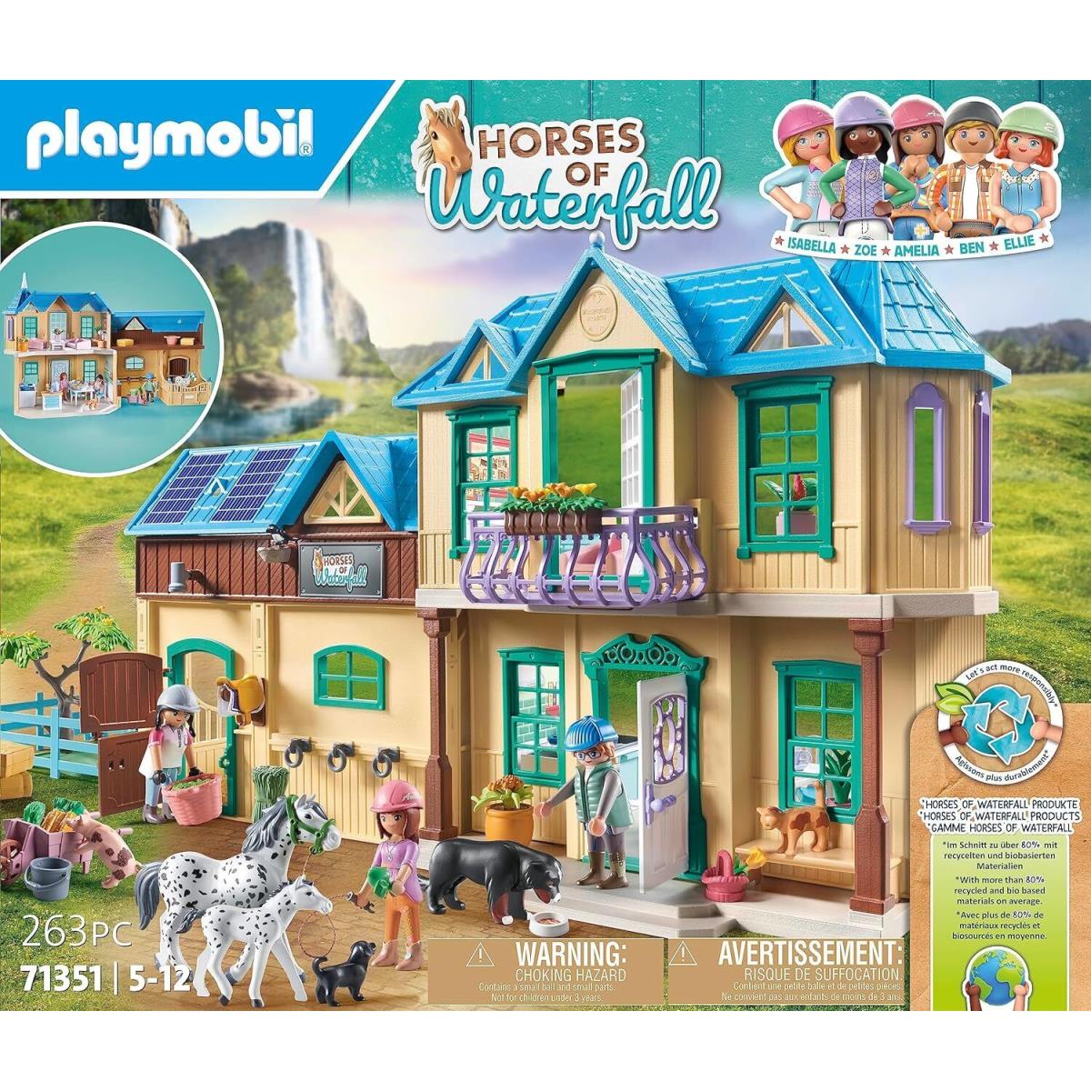 Playmobil 71351 Waterfall Horse Ranch