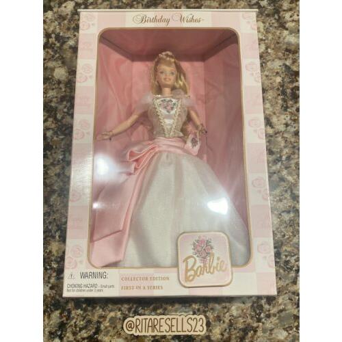 1998 Birthday Wishes Barbie Collector Edition 1st First In Series Nrfb 21128