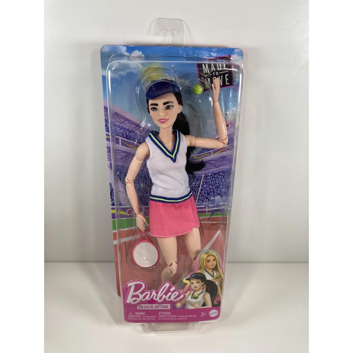 Barbie You Can Do Anything Tennis Player Made to Move HKT73 Mattel 2022