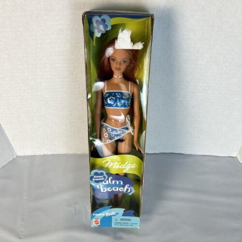 Palm Beach Midge Barbie Doll 2001 Vintage Mattel 53461 Blue Bathing Suit