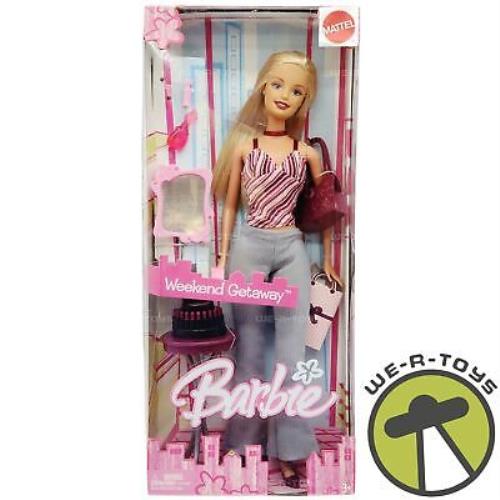 Barbie Weekend Get-away Doll Shopping Fun Blonde 2005 Mattel G8579 Nrfb