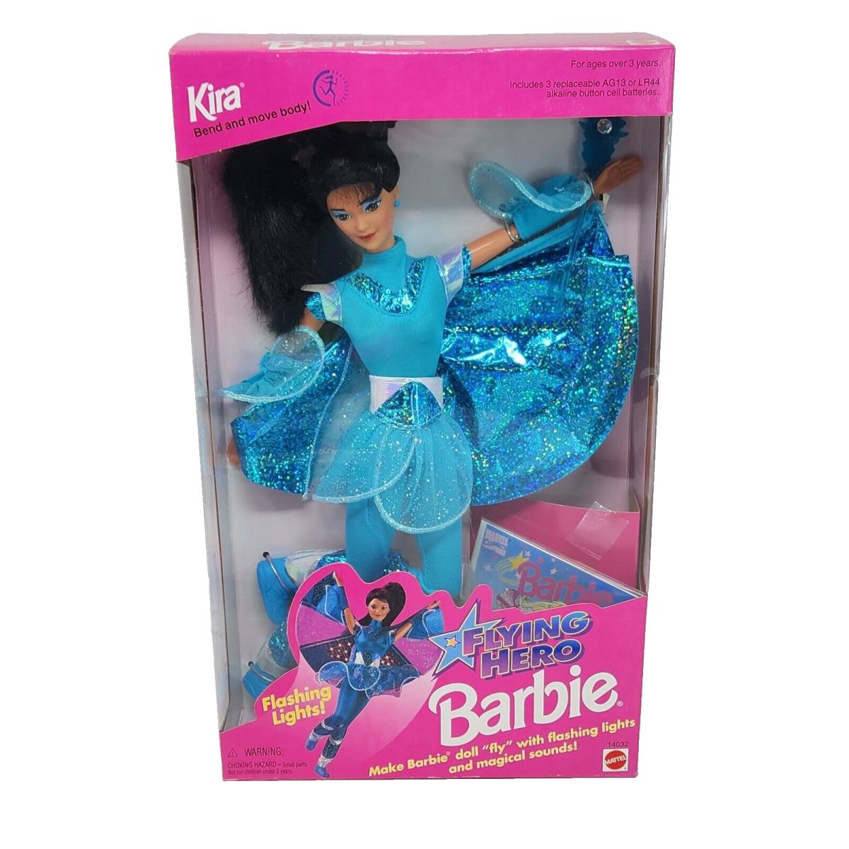 Vintage 1995 Flying Hero Kira Barbie Doll Mattel IN Box 14032