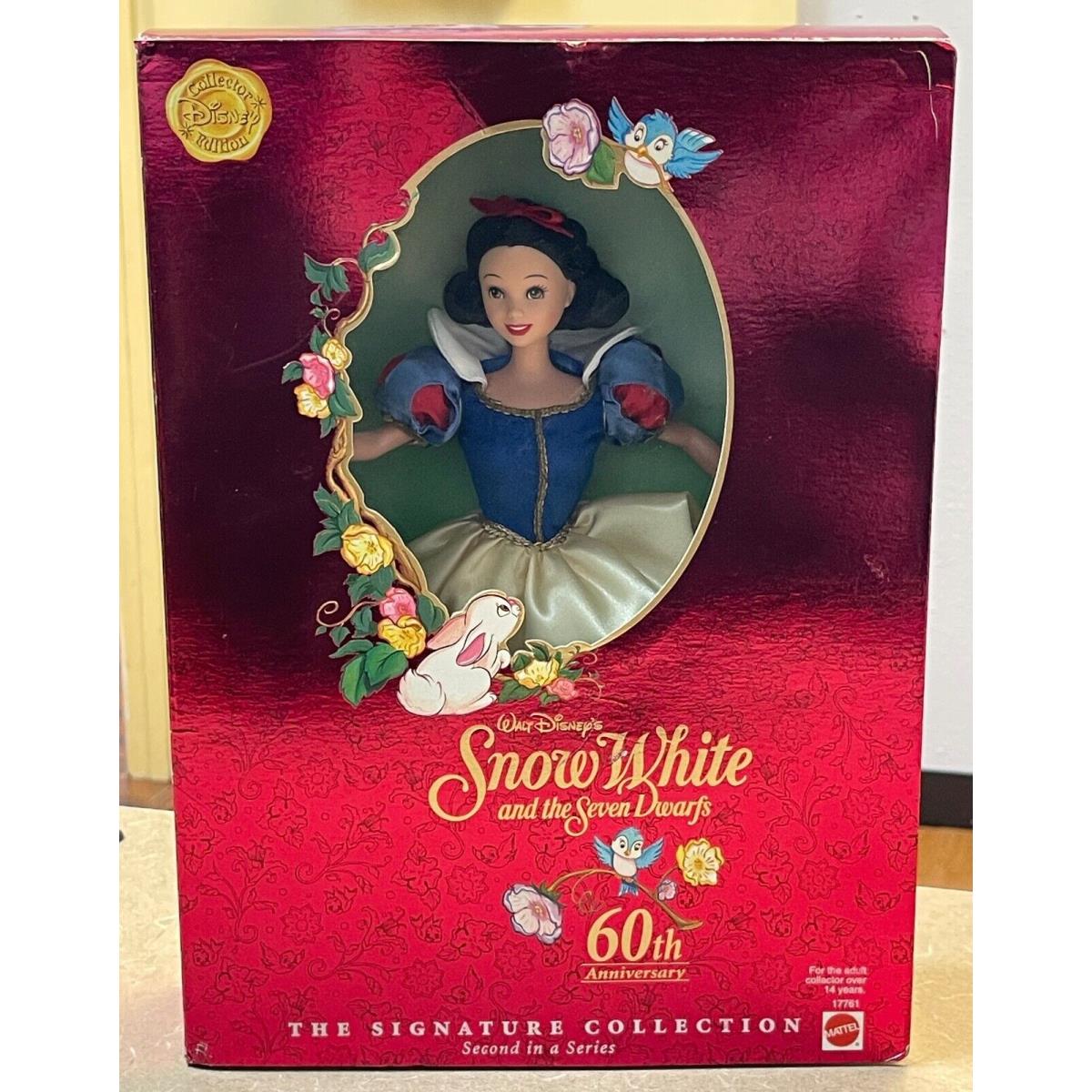 Disney Snow White 60th Anniversary Doll Signature Collection 1997 Mattel 17761