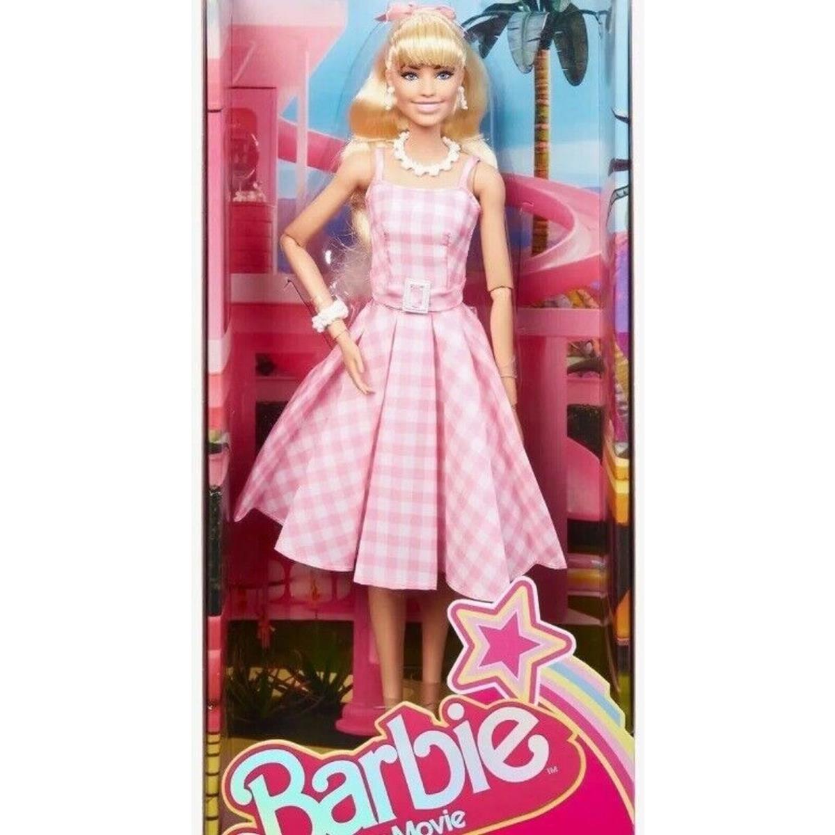 Barbie The Movie Margot Robbie Doll Pink Gingham Dress Mattel Only One