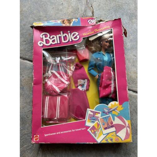 Vintage Mattel 1986 Vacation Sensation Barbie Doll Gift Set 1675