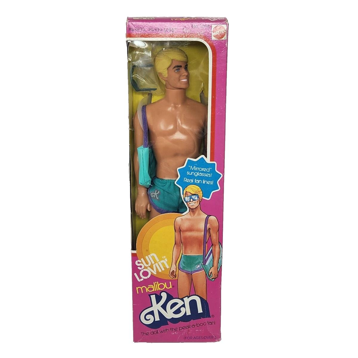 Vintage 1978 Sun Lovin Malibu Ken Barbie Doll Mattel 1088