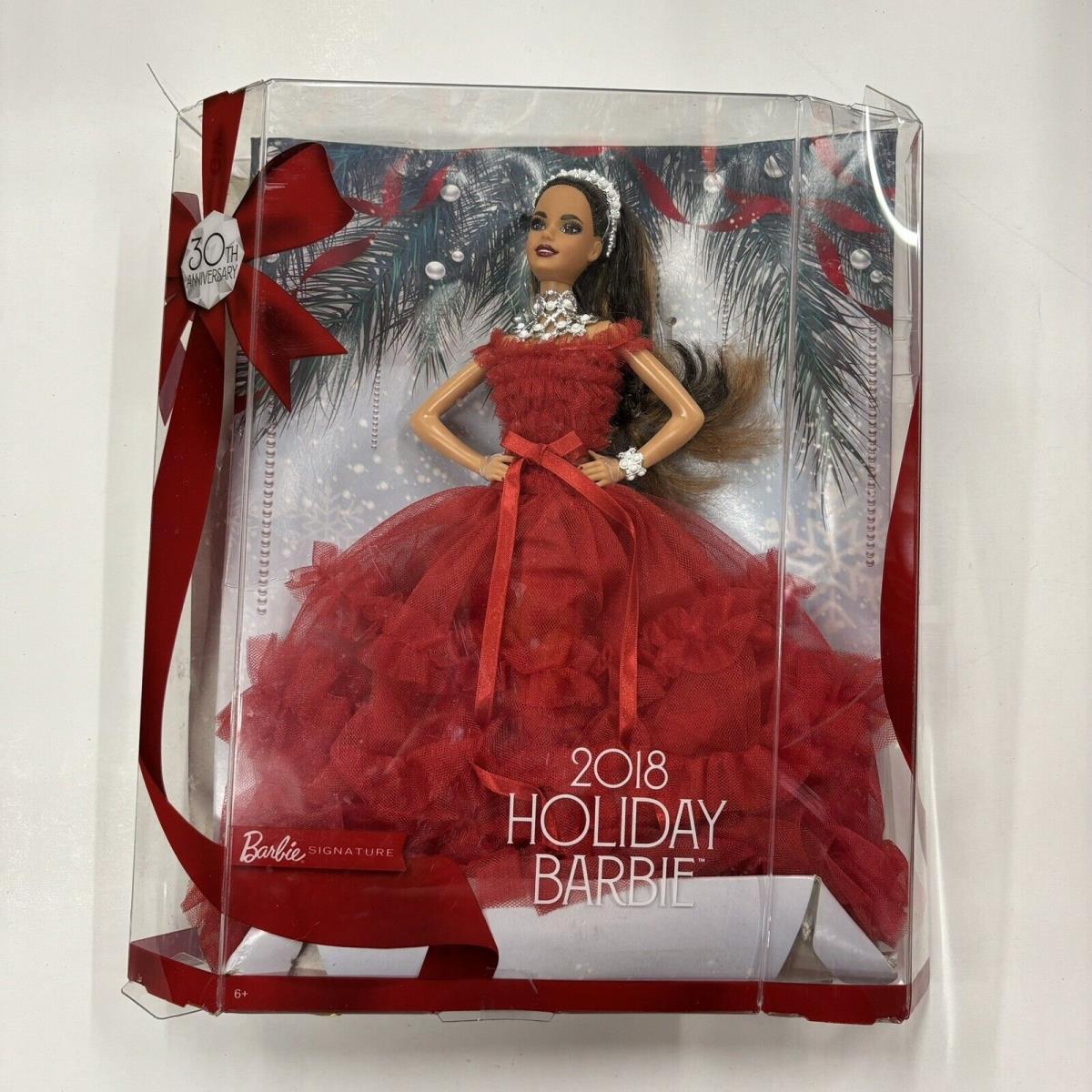 Dmg Pkg Barbie Signature 2018 Holiday 30th Anniversary - Teresa Brunette