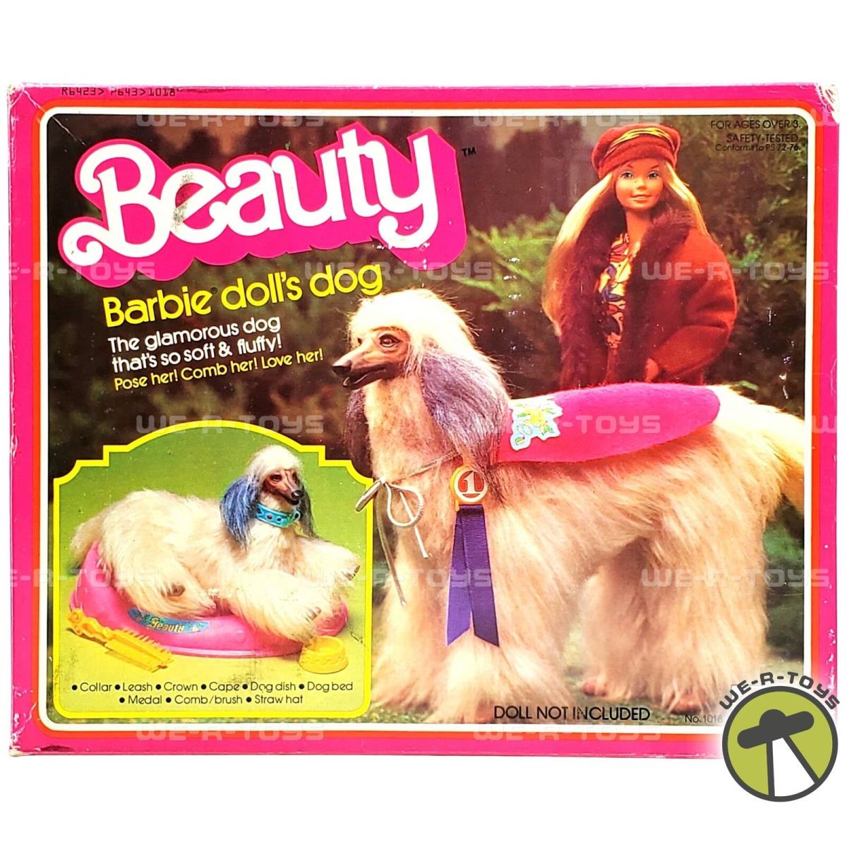 Beauty Barbie Doll`s Fluffy Dog 1979 Mattel 1018 Nrfb