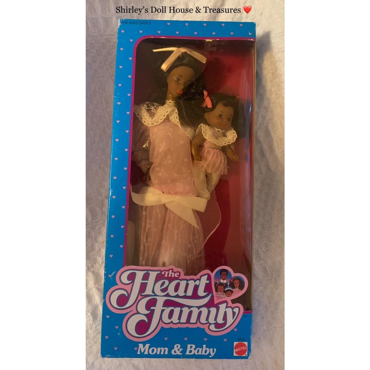 Vintage 1984 The Heart Family Mom Baby 9718 AA Barbie Doll Steffie Face Nrfb