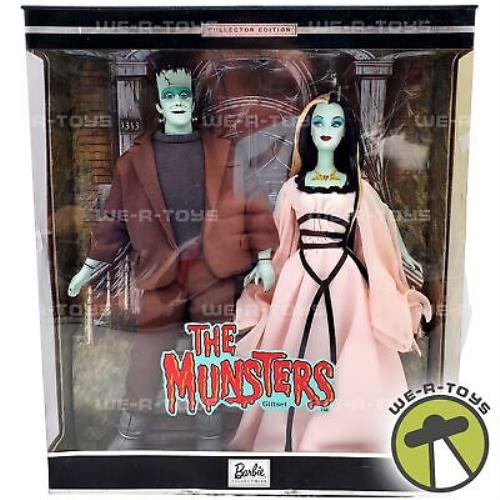 Barbie and Ken as The Munsters Doll Giftset Pop Culture Collection Mattel Nrfb