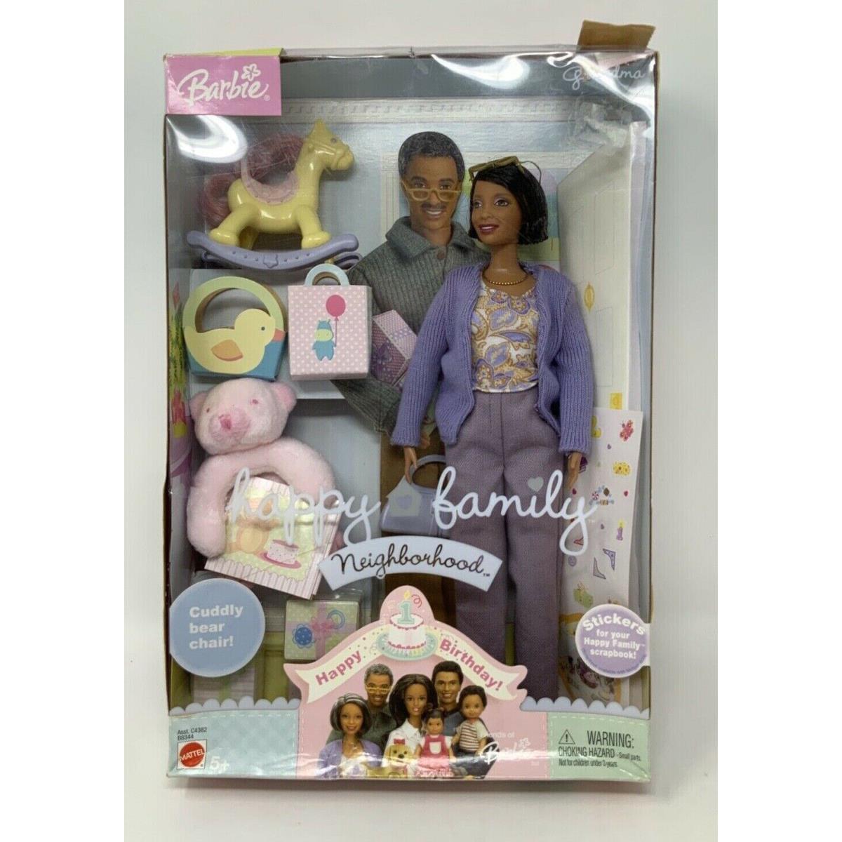 2003 Barbie Happy Family Neighborhood African Grandma Mattel C4381