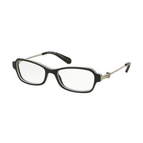 Michael Kors MK8023F Abela V 3129 Black White Women Eyeglass 52mm