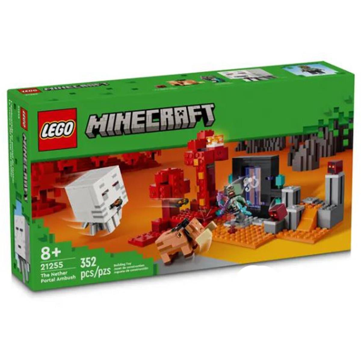 Lego Minecraft The Nether Portal Ambush Building Set 21255 IN Stock