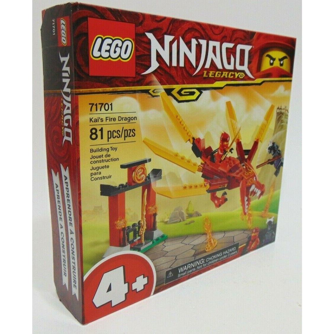 Lego Ninjago 71701 Kais Fire Dragon Building Set 81 Piece Retired