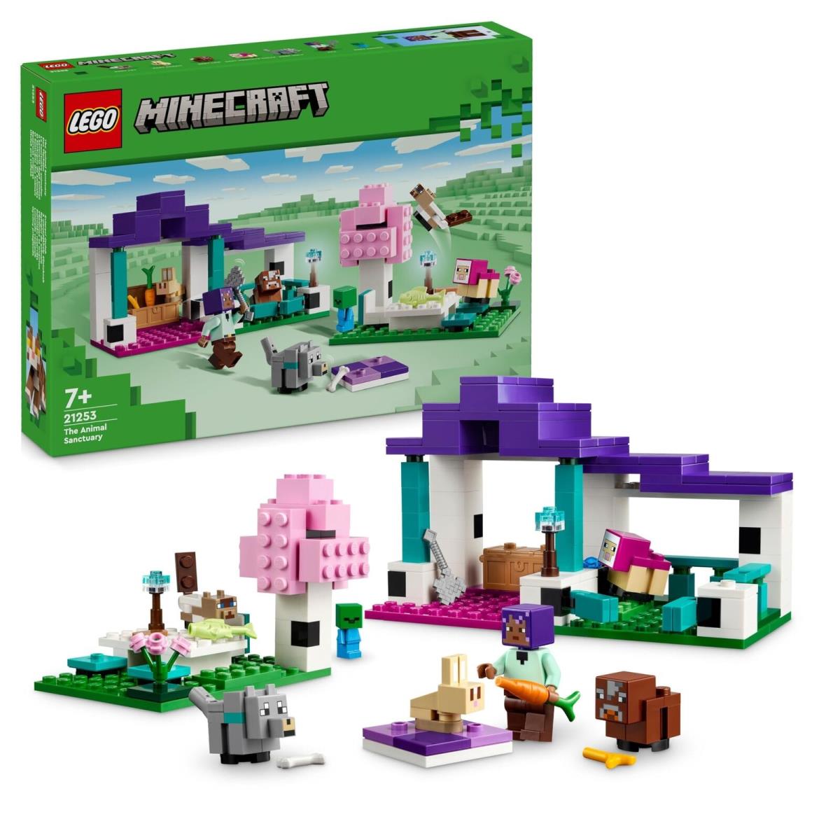 Lego Minecraft The Animal Sanctuary Building Toys For Girls and Boys Aged 7 Plu