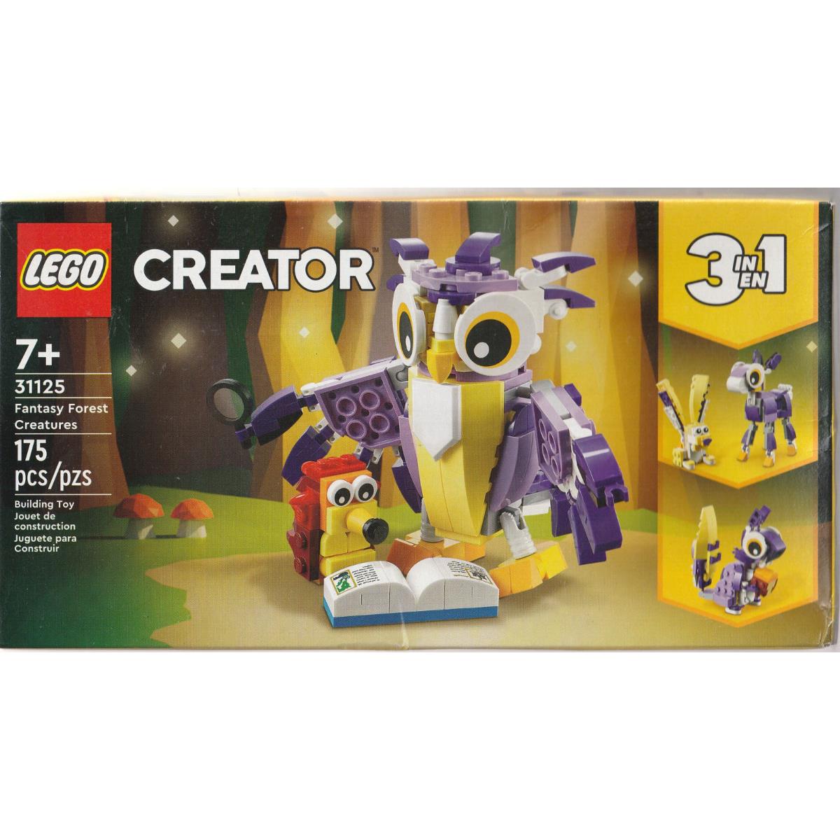 31125 Fantasy Forest Creatures Lego Creator 3 in 1 Legos Set Owl Hedgehog