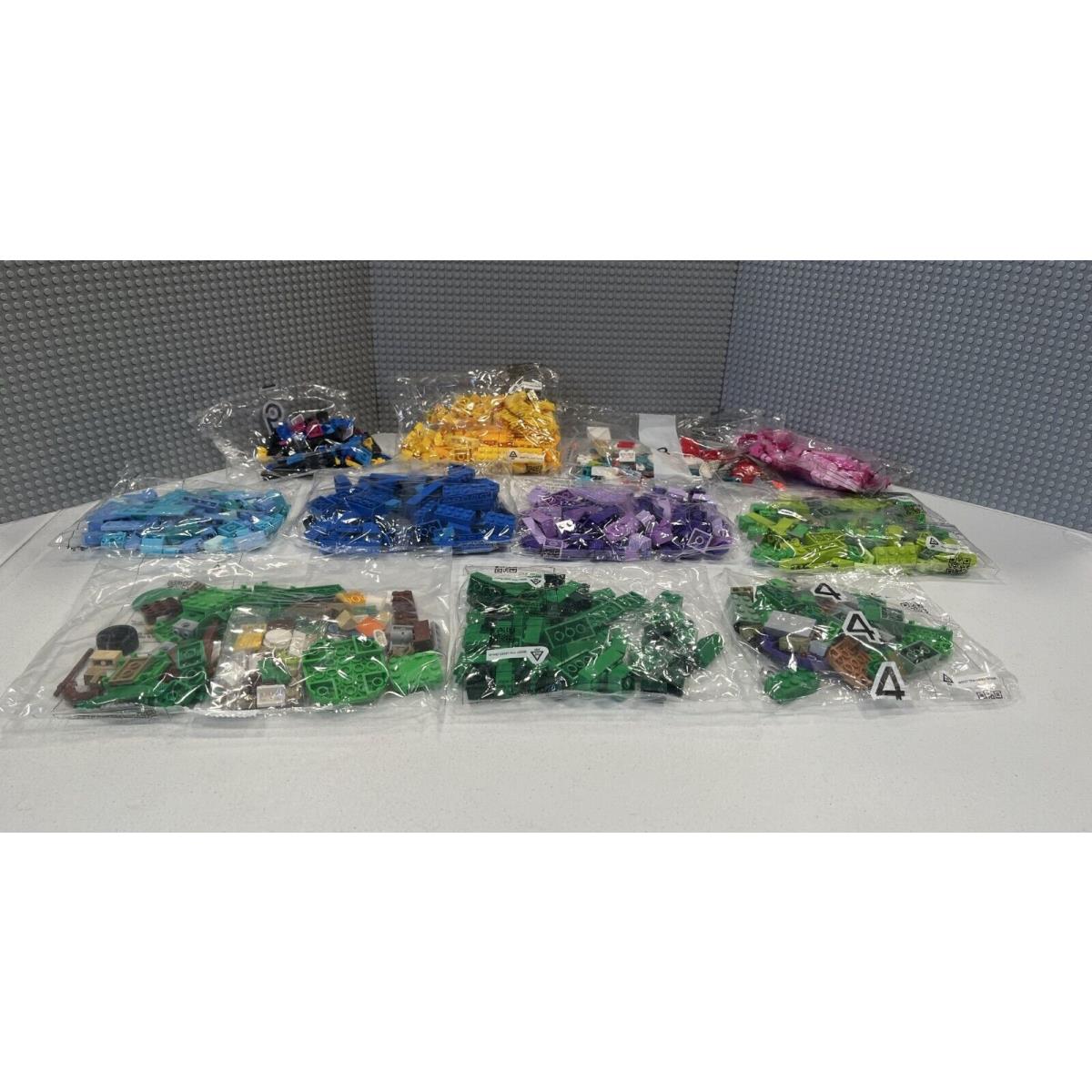 Lego 11 Packs From Various Sets : Green Blue Yellow + More 2lbs