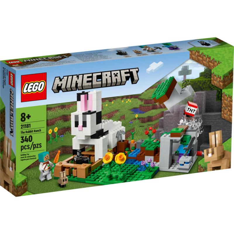 Lego Minecraft The Rabbit Ranch 21181 House Farm Building Toy Set Gift