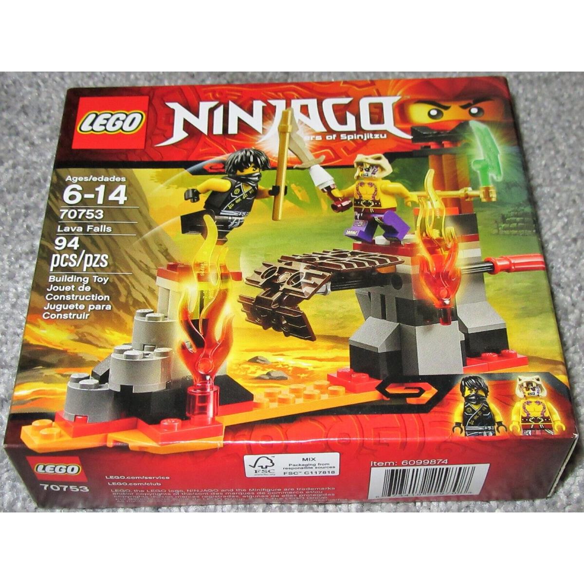 Lego Ninjago 70753 Lava Falls Retired Nisb Cole Sleven Jade Blade Spinjitzu